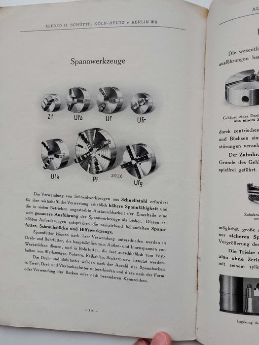 Немска книга за инструменти и производство на машини от 1921г