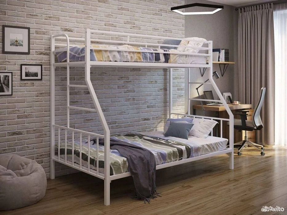 Двухъярусная кровать Loft krovat темир крават metal kalavat Лофт