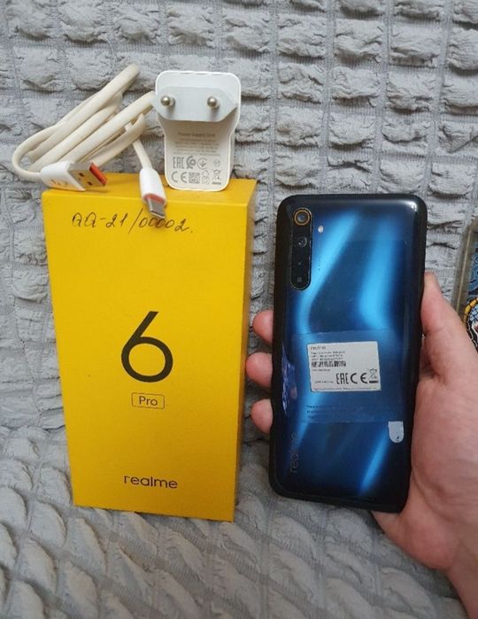 Srochna sotiladi Realme 6 Pro 8/128GB Orginal Karobka dakument Bor