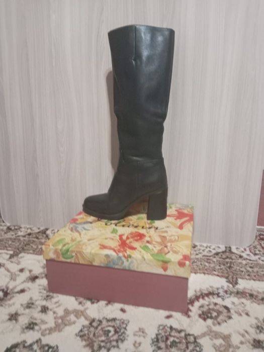 Продам сапоги зимние кожаные