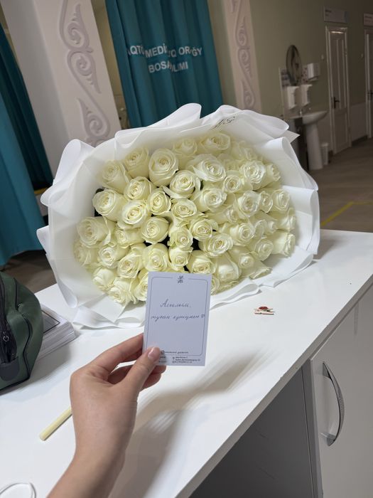 Букет 51 шт белые