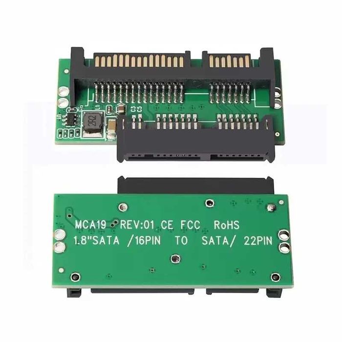 Adaptor HDD / SSD 1.8" Micro SATA 16pini la 2.5" SATA 3 22pini