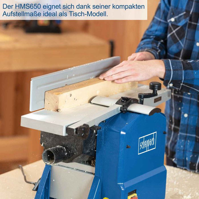 Masina de rindeluit si degrosat scheppach hms 650
Masina de rindeluit