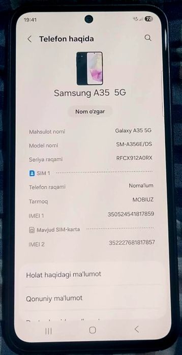 Samsung A35 5G 8/128
