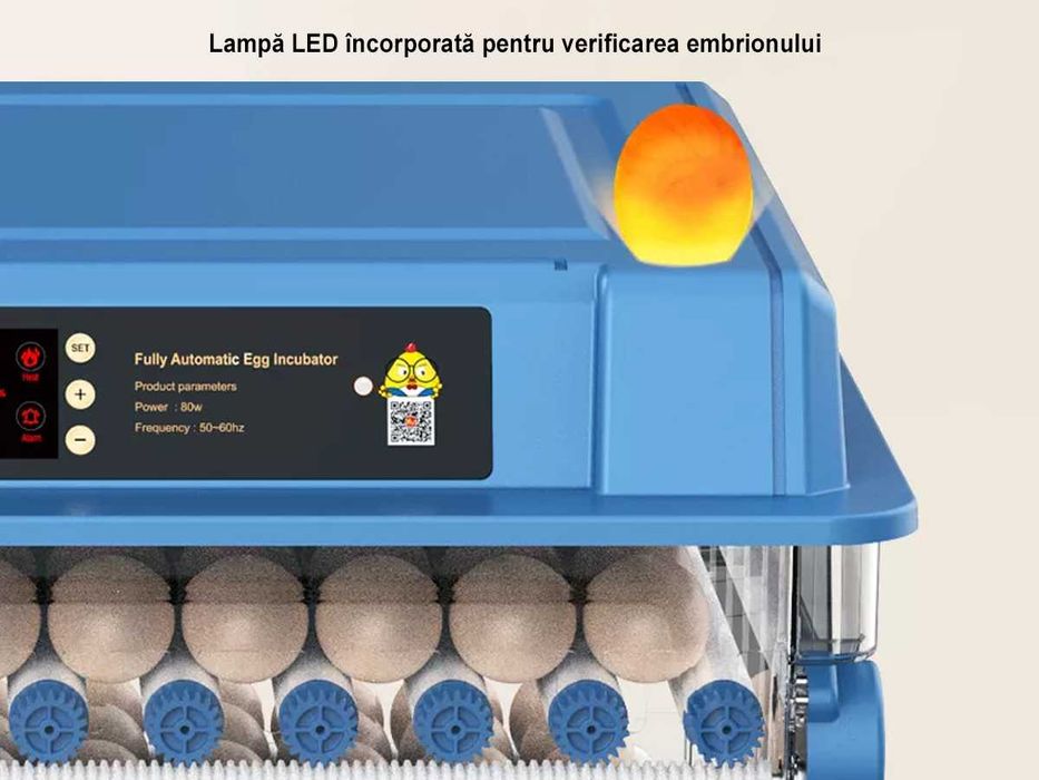 Incubator Automat Mare și Convenabil pentru 400 de Ouă