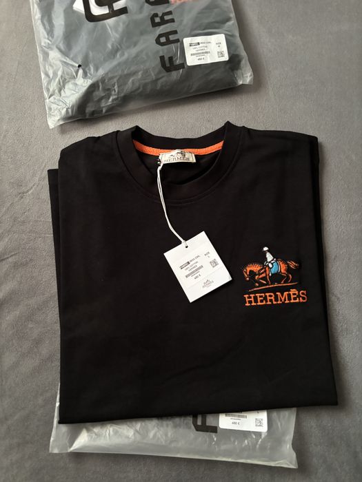 Мъжка тениска Hermes, с етикет