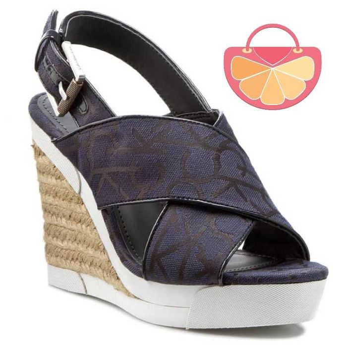 %ПРОМО% CALVIN KLEIN № 37 & 39 – Дамски сандали на платформа 2/10см