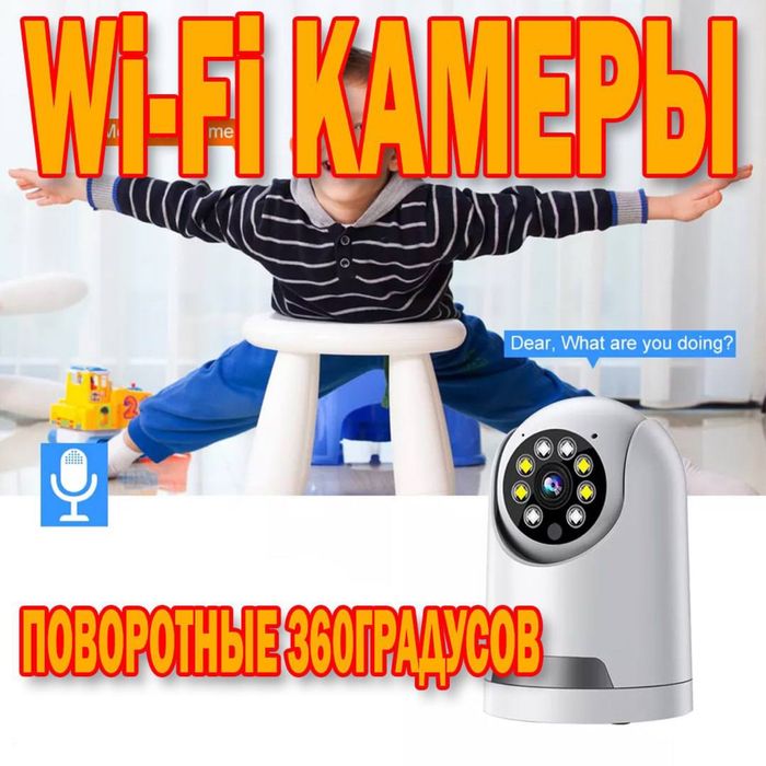 Беспроводная WiFi камера PTZ 360 градусов