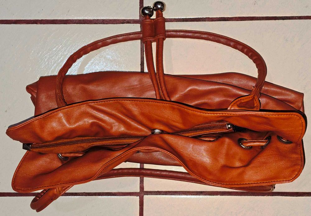 Автентична голяма чанта с къси дръжки Prada Milano Dal 1913