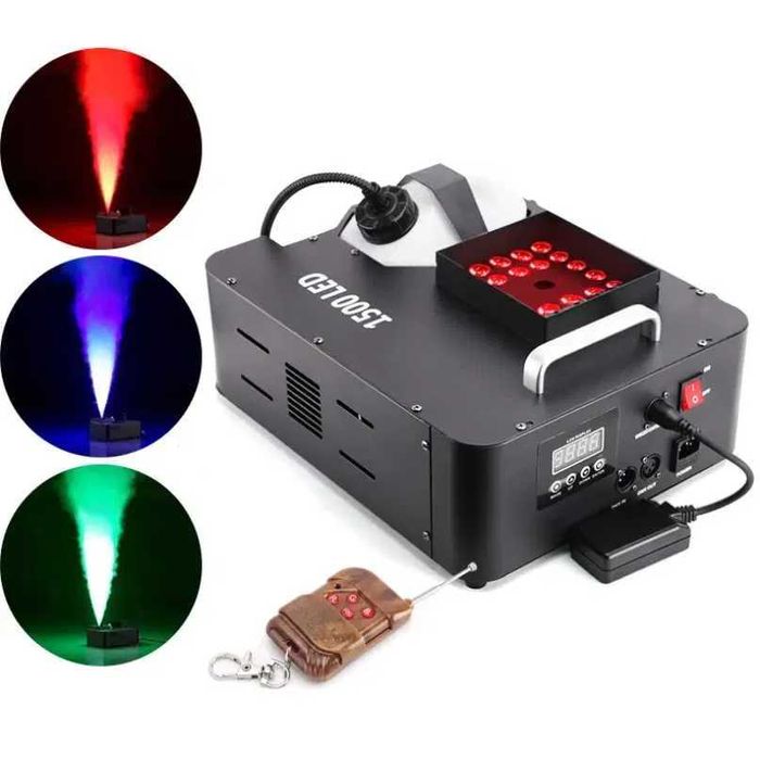 Masina de Fum DF-1500A, 1500 W 24 x LED, Telecomanda Control DMX