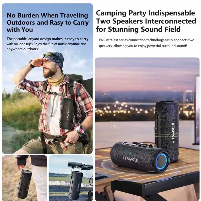 Awei KA8 — 14W Компактная Bluetooth-Колонка. Есть доставка