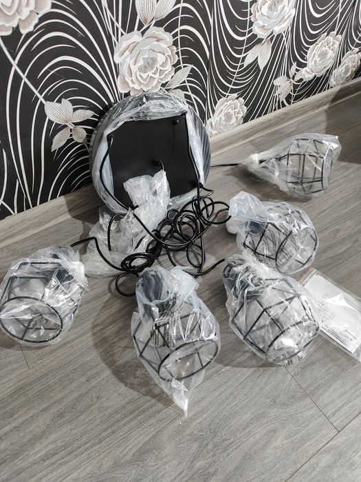 ПРОМО ! FORCOSO Дизайнерска висяща лампа с 5 осветителни тела !