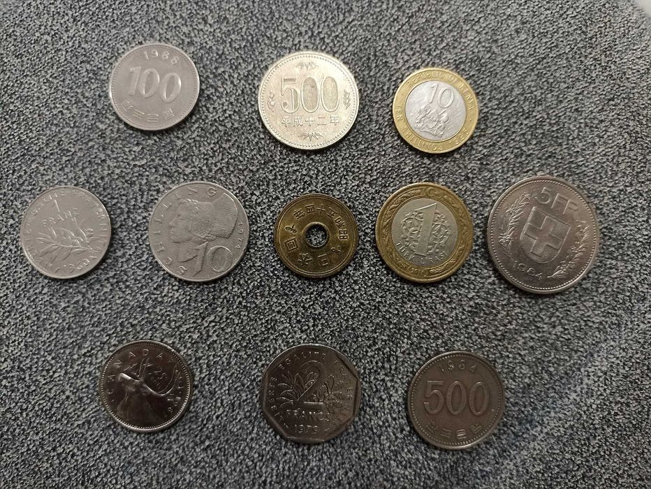 Monede străine vechi de colecție diverse țări și ani