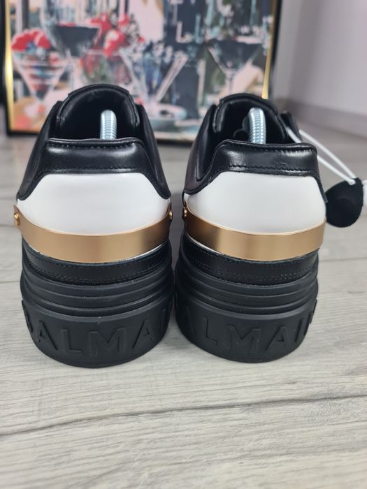 Sneakers-Balmain-Negru-Alb-43-Transport-Gratuit-Breloc-LV+Parfum-Cadou