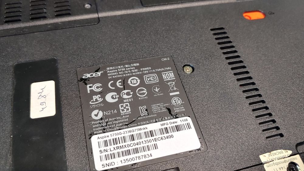 Лаптоп Acer Aspire 5750G