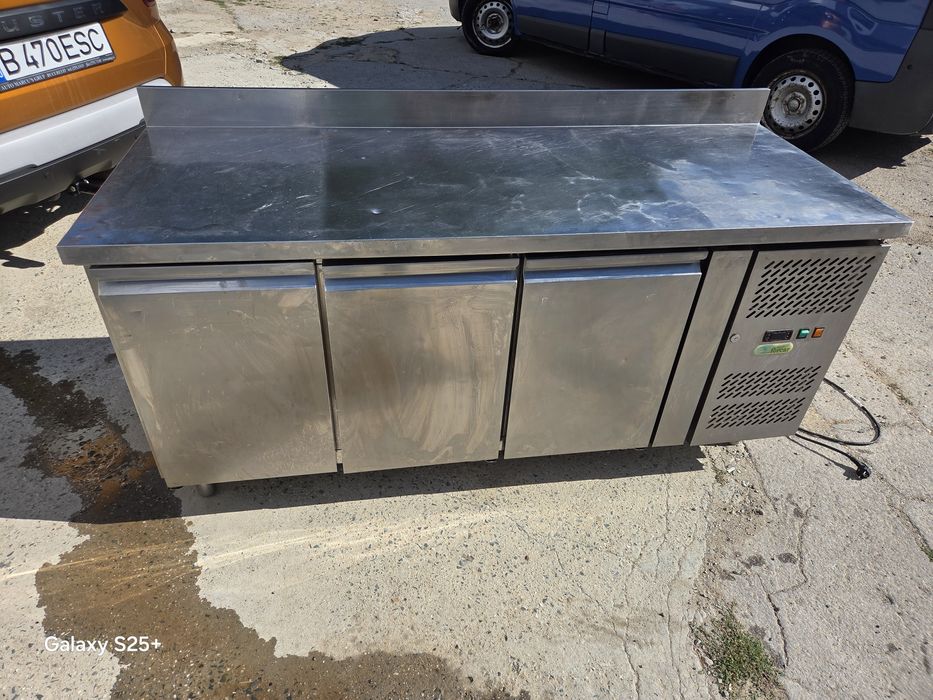 Masa rece inox 3 usi Ghiuveta dubla Grătar electric Fripteuza electrică Cuțit electric  Aparat mentiunt cartofi calzi