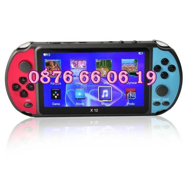 Преносима игрова конзола X12 екран 5.1 инча, тв игра с вградени игри
