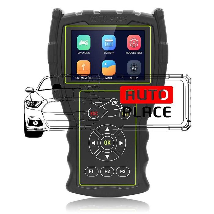 JDiag M100 Pro Full Set Диагностичен Инструмент за Мотоциклети и Коли