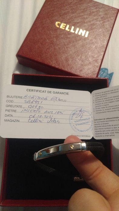 Cellini dogma brățară inserții aur 18k