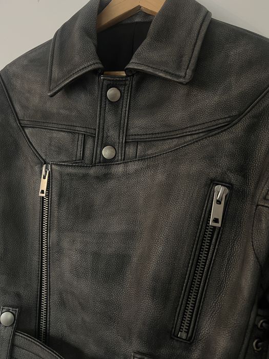 Geaca biker din piele