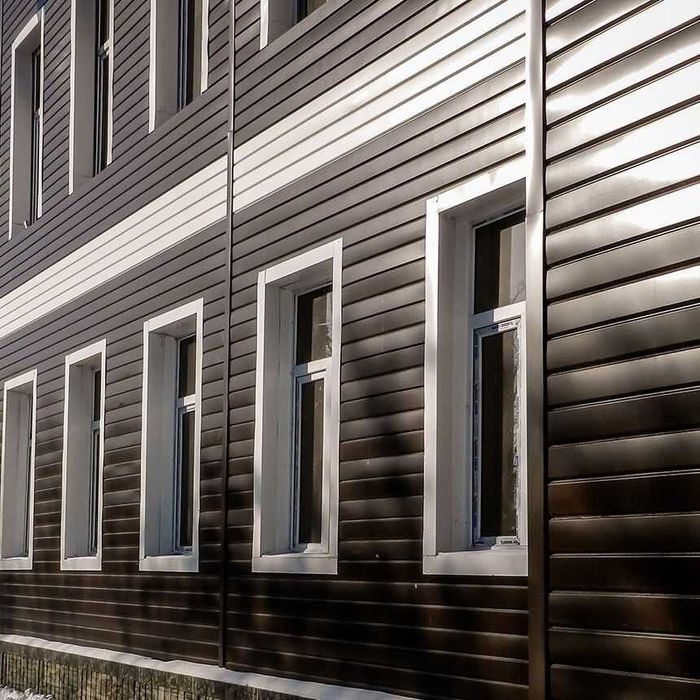 Металлосайдинг. Сайдинг металлический. Обшивка дома. Фасадные сайдинги