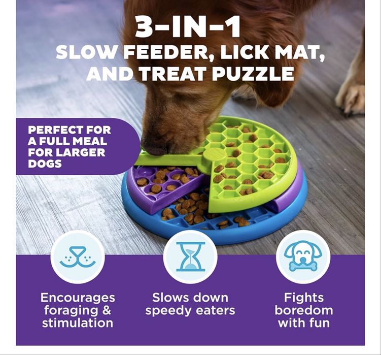 Hrănitoare puzzle pentru câini și distribuitor de recompense