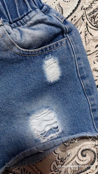 Джинсовые шортики для девочки