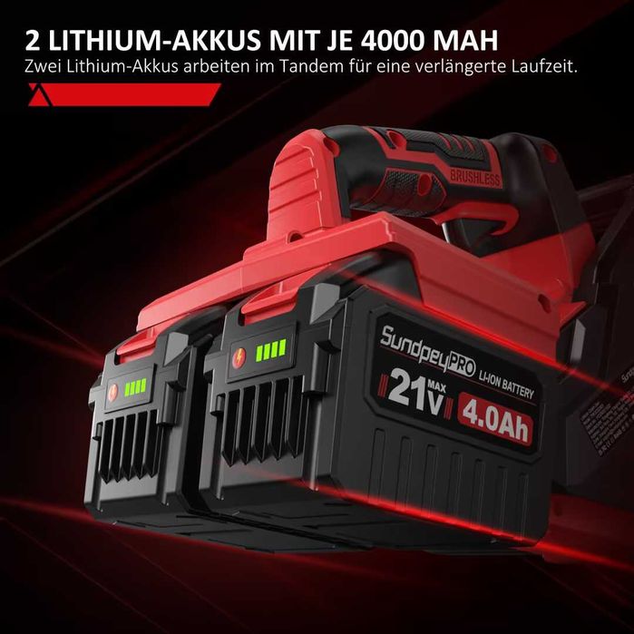 Drujbă fără fir 42V brushless 1980W  lama 16in