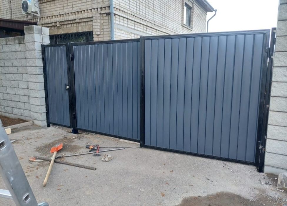Заборы ворота перила навес