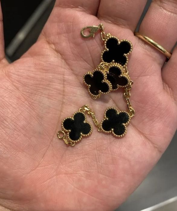 Van cleef син ахат 10 мотива огърлица и гривни