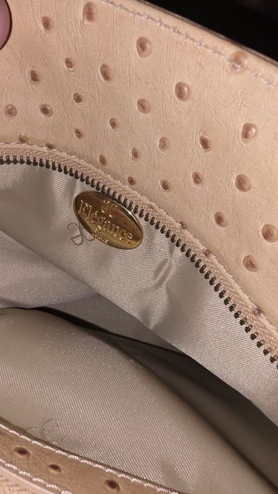 Geantă damă din piele de struț Elegance Paris