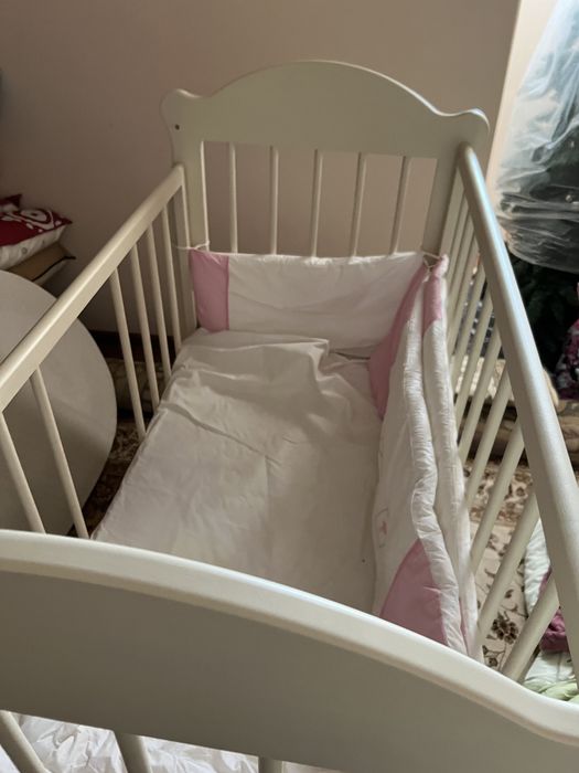 Манеж белый детский