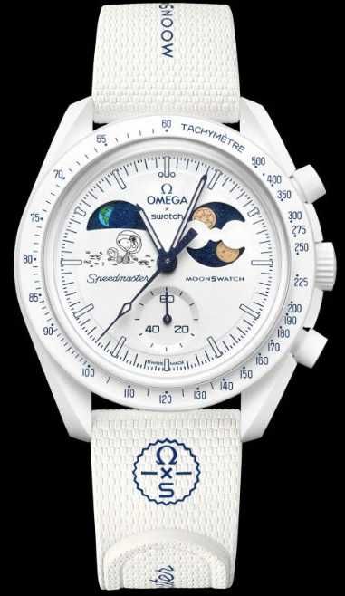 Ceas SWATCH X OMEGA Mission to Earthphase Moonshine Gold-COLD MOON