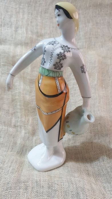 Руски ръчен часовник Полёт с аларма и Порцеланова фигура