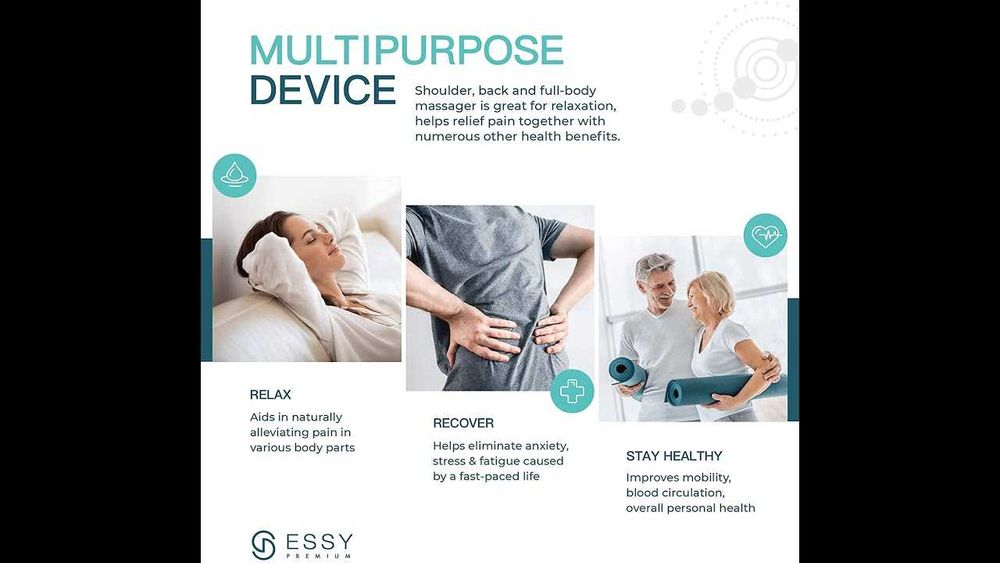 Шиатсу масажор Essy Pain Relaxing Shiatsu Massag