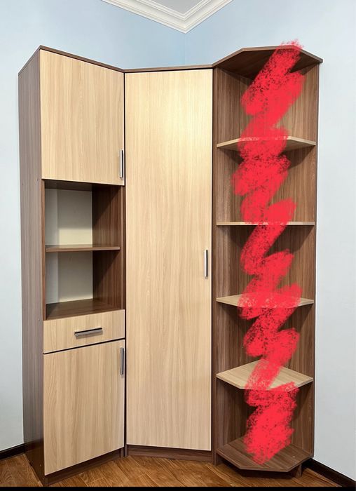 Угловой шкаф, в идиальном состоянии