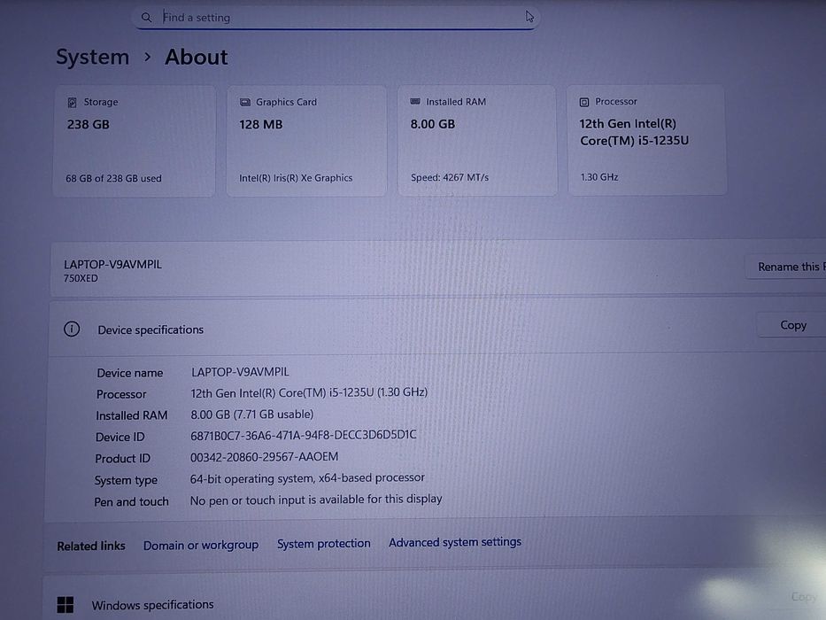Laptop Samsung Galaxy Book 2 15,6" Full HD i5-1235U gen 12 NP750XED