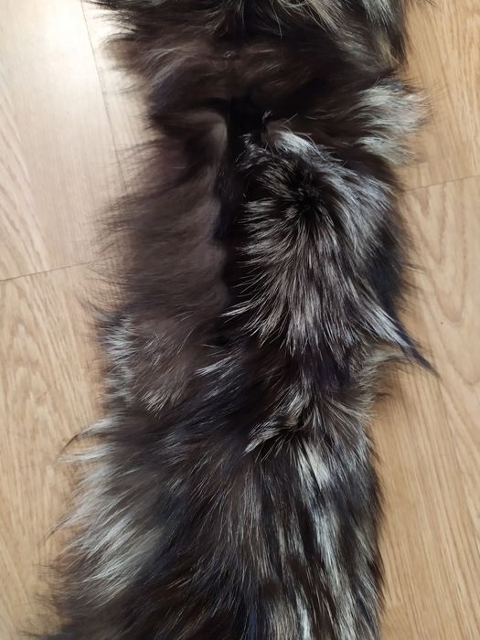 Etolă/guler din vulpe argintie întreagă (1 m)