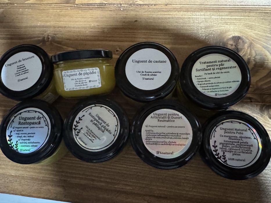 Unguente 100% naturale facute in casa