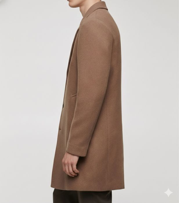 MANGO уникално мъжко палто в кафяво