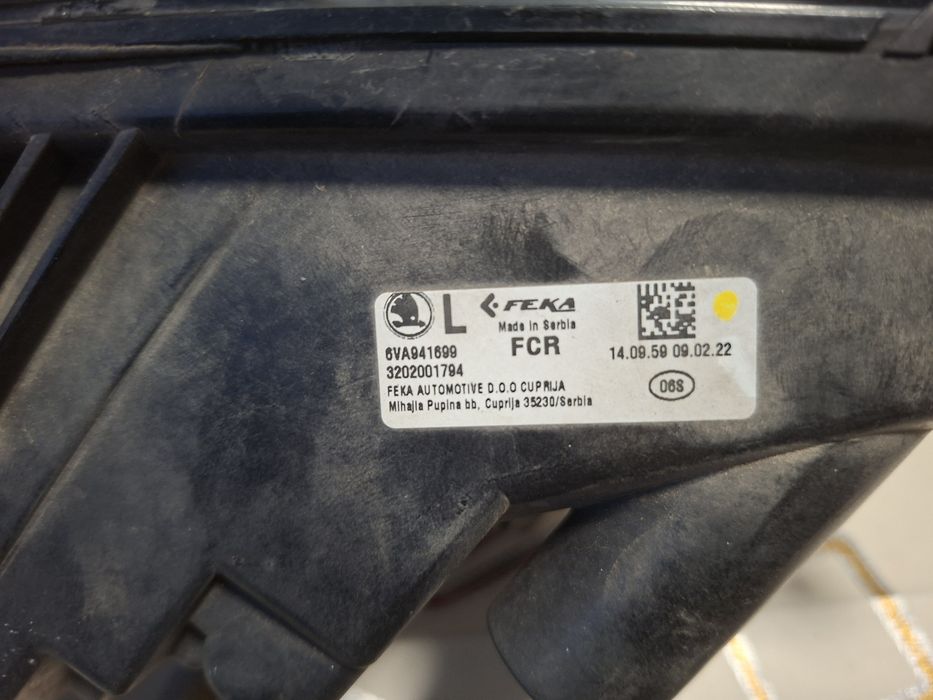 proiector stânga ceață  Fabia 4