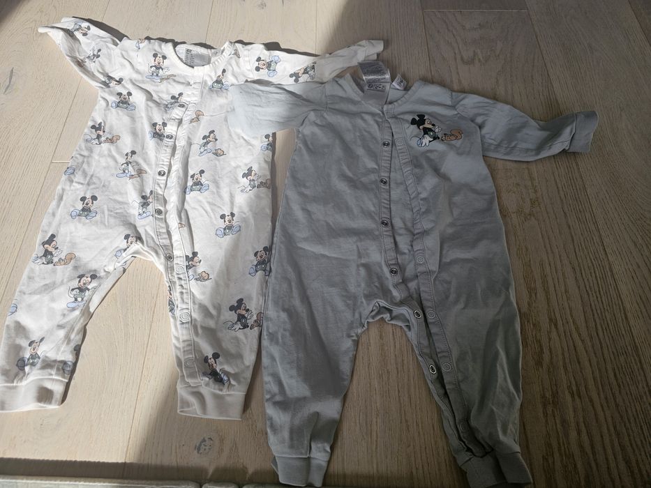 Лот 3 ромпъра / пижами без крачета H&M 74см