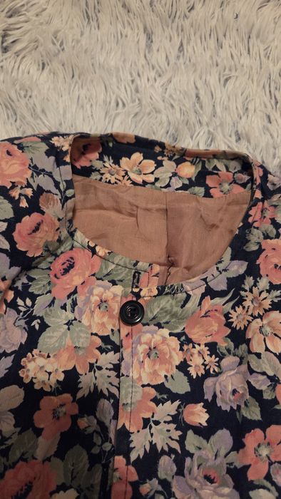 Sacou scurt cu model floral