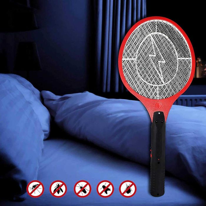 Paleta electrica anti insecte muste tantari viespi alimentare baterii