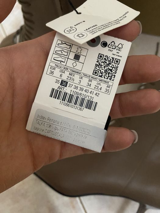 Botine Zara din piele