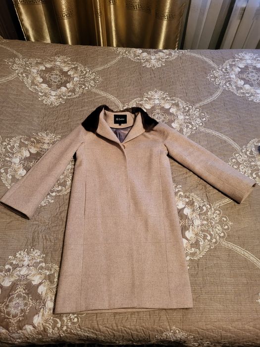 Пальто с норковым воротником