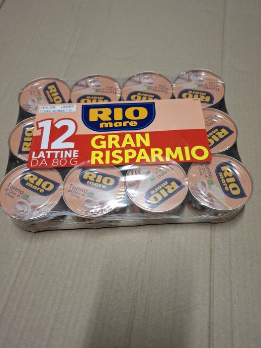 Ton Rio Mare provenienţă Italia -> pachet de 12 conserve de 80 gr