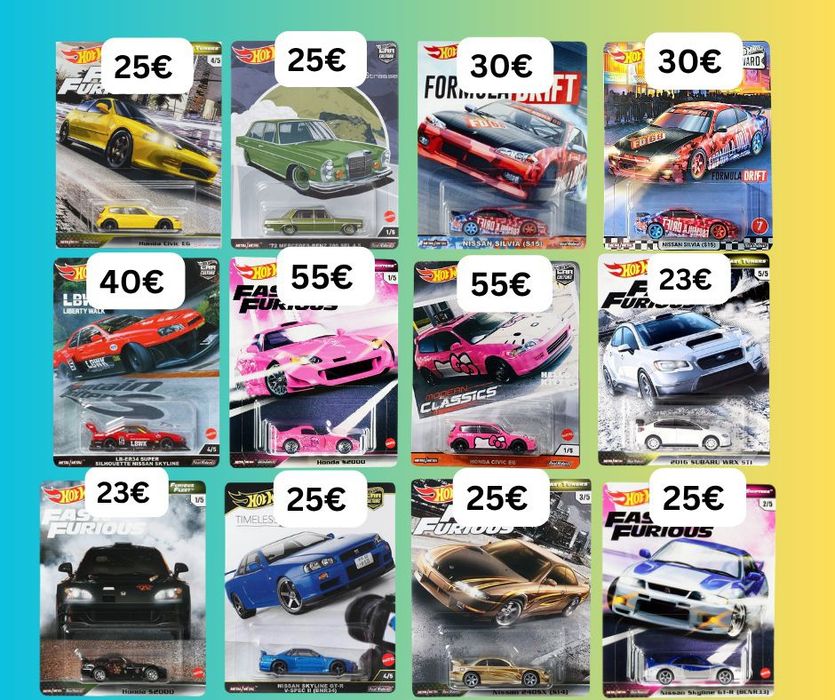 Hot Wheels, Matchbox и Majorette колички