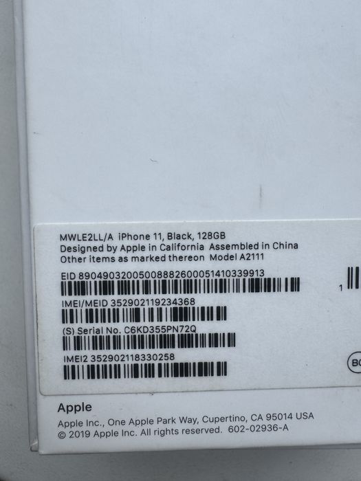 IPhone 11 128Gb черный