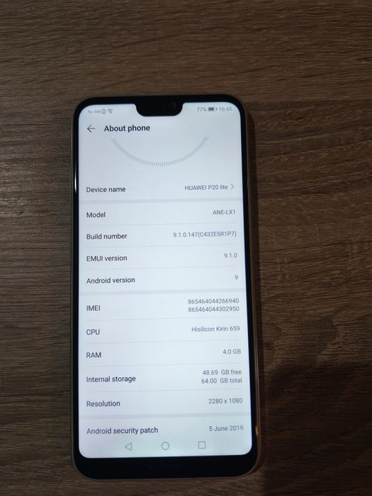Huawei p20 lite 64gb